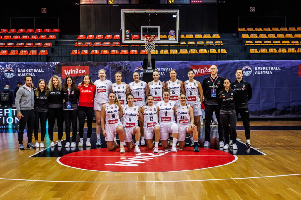 Das österreichische Basketball-Nationalteam der Damen